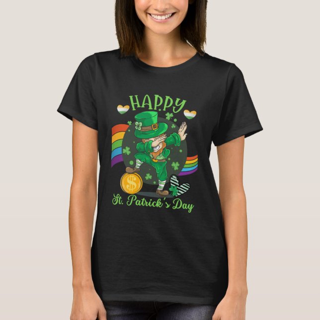 T-shirt Happy St Saint Patrick s Day  Irish Leprechaun Dap (Devant)