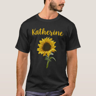 T-shirt Happy Sunflower - Katherine Name