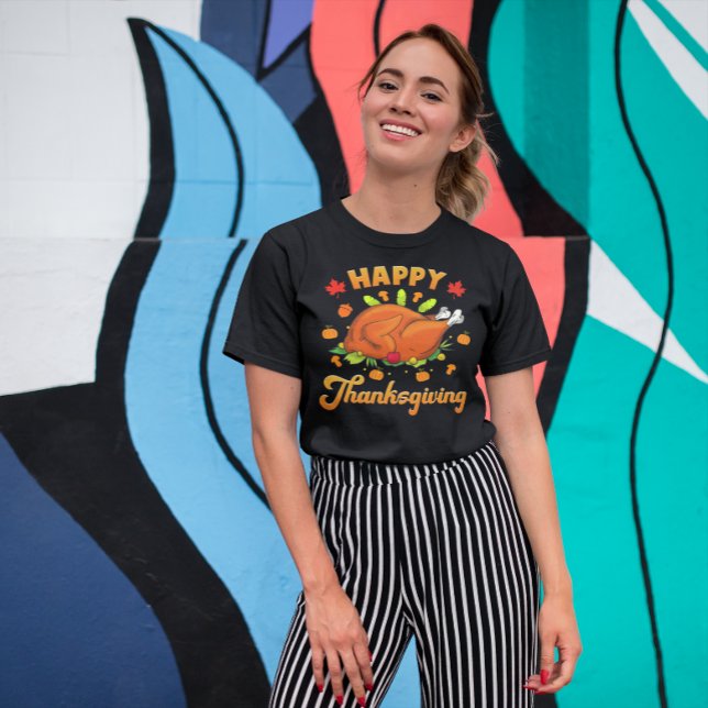T-shirt Happy Thanksgiving (Créateur téléchargé)