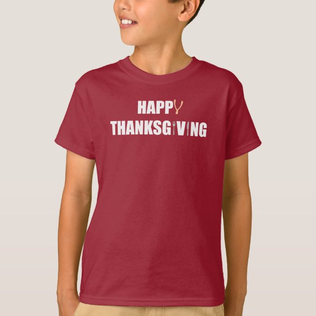 T-shirt Happy Thanksgiving (Devant)