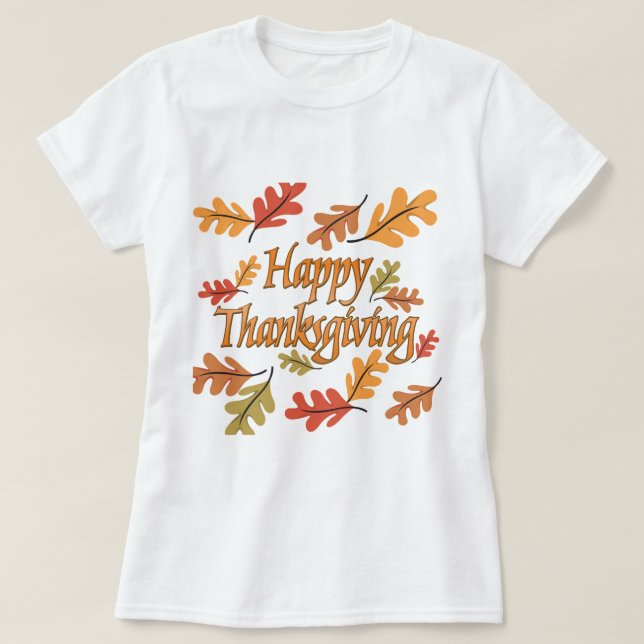T-shirt Happy Thanksgiving (Design devant)