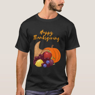 T-shirt Happy Thanksgiving Cornucopia
