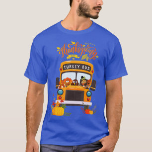 T-shirt Happy Thanksgiving Day Funny Turkey School Dri