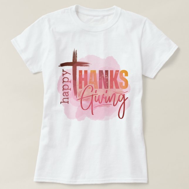 T-shirt Happy Thanksgiving Sweatshirt | Cozy Fall Apparel (Design devant)