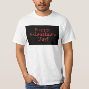 T-shirt happy valentine day rouge & noir