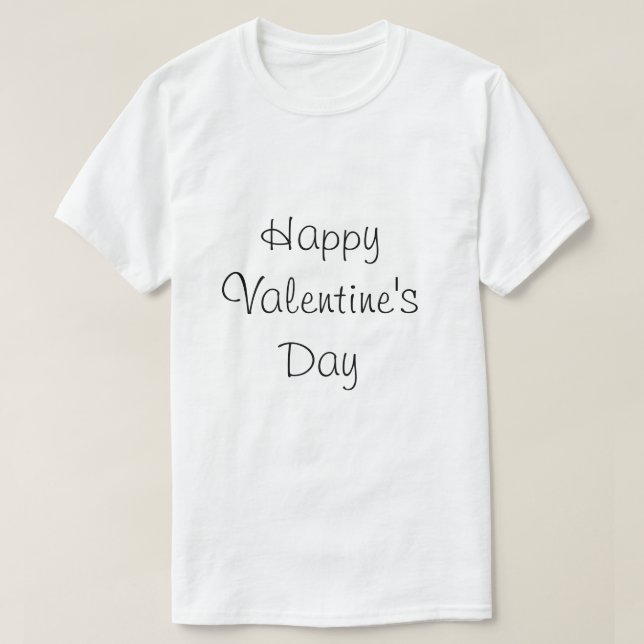 T-shirt happy valentine s day/shirt vous aimez (Design devant)