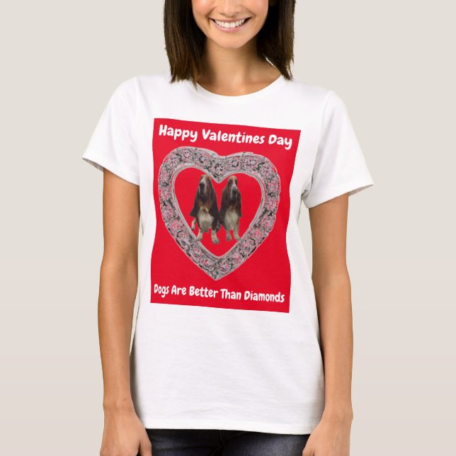 T - Shirt Happy Valentines Day (Vorderseite)