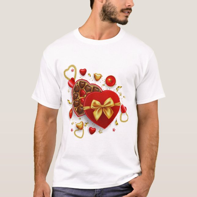T-shirt Happy valentine's day T shirt ! (Devant)