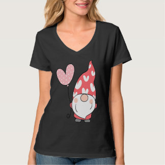 T-shirt Happy Valentineu2019s Day Gnome Cute with Heart Ba