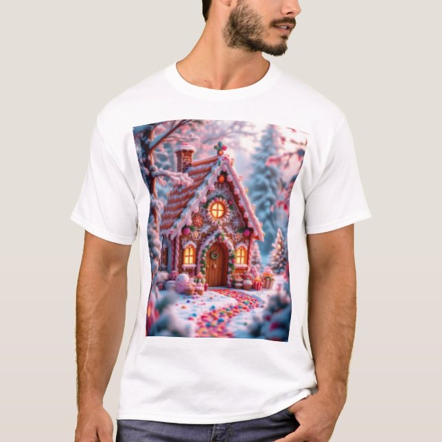 T-shirt Happy winter with Christmas  (Devant)