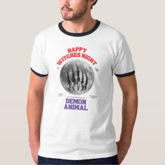 T-shirt happy witches night demon animal