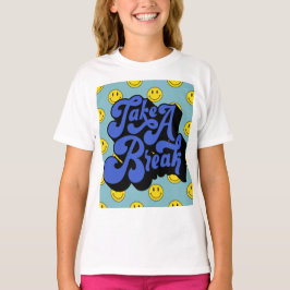 T-shirt Happycore Smiley Face - prenez une pause
