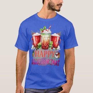 T-shirt happyhallothanksmas 2