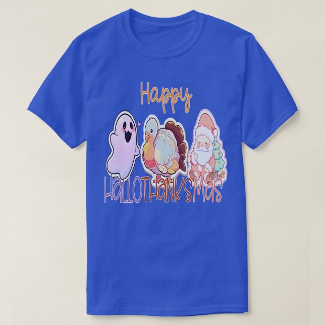 T-shirt happyhallothanksmas 27 (Design devant)
