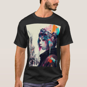T-shirt Harajuku Japon Moderne fille Art Tee