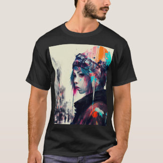 T-shirt Harajuku Japon Moderne fille Art Tee