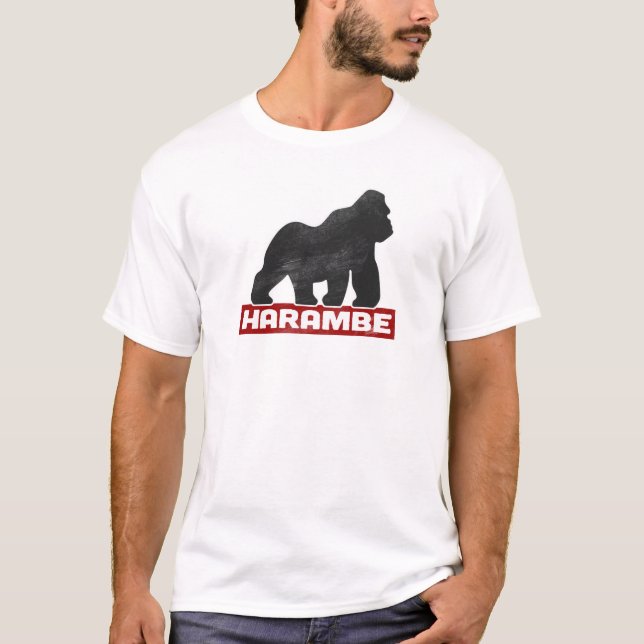 T-shirt HARAMBE 2016 : L'histoire de la vie (Devant)