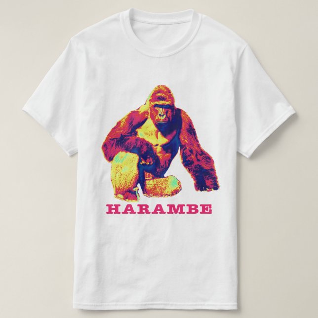 T-shirt Harambe Gorilla (Design devant)