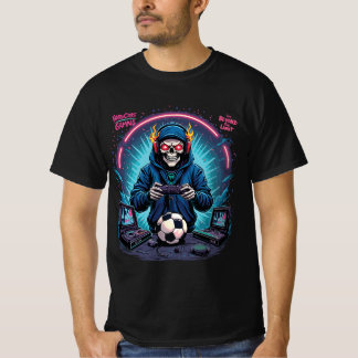 T-shirt Hardcore Beyond Limit – Retro Skull Gamer Tee