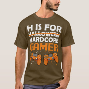 T-shirt Hardcore Gamer Lazy Halloween Costume Videogame Co