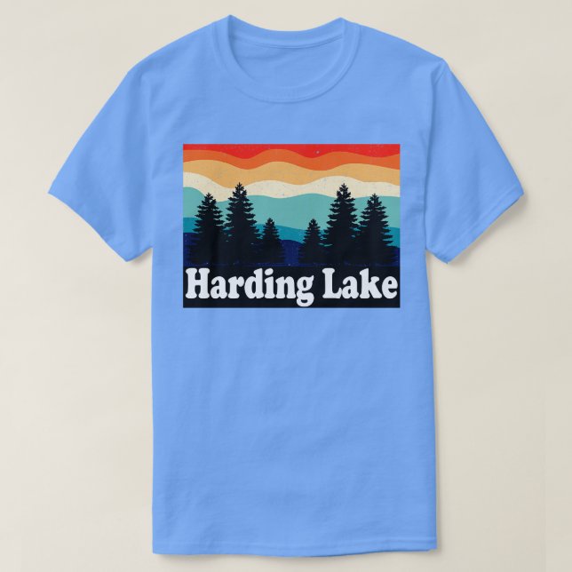 T-shirt Harding Lake Alaska Retro (Design devant)