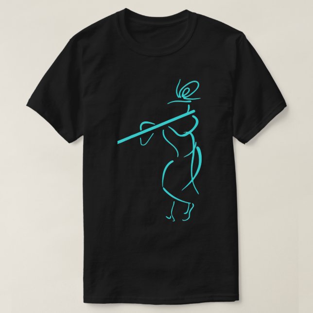 T-shirt Hare Krishna Flûte Art Krishna Lover Cadeau (Design devant)