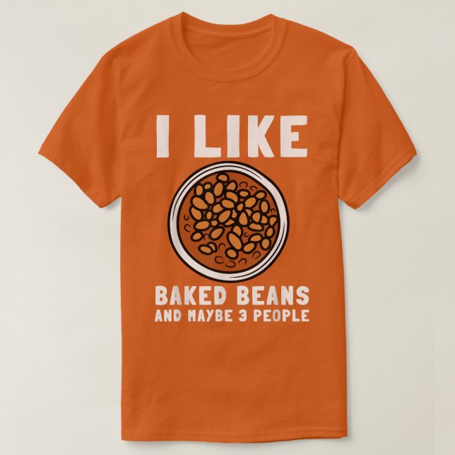T-shirt Haricots Cuits Haricots En Canne Et Végétarien Vég (Design devant)