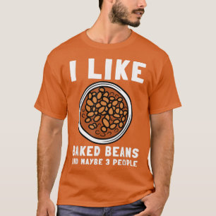 T-shirt Haricots Cuits Haricots En Canne Et Végétarien Vég