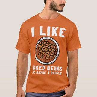 T-shirt Haricots Cuits Haricots En Canne Et Végétarien Vég