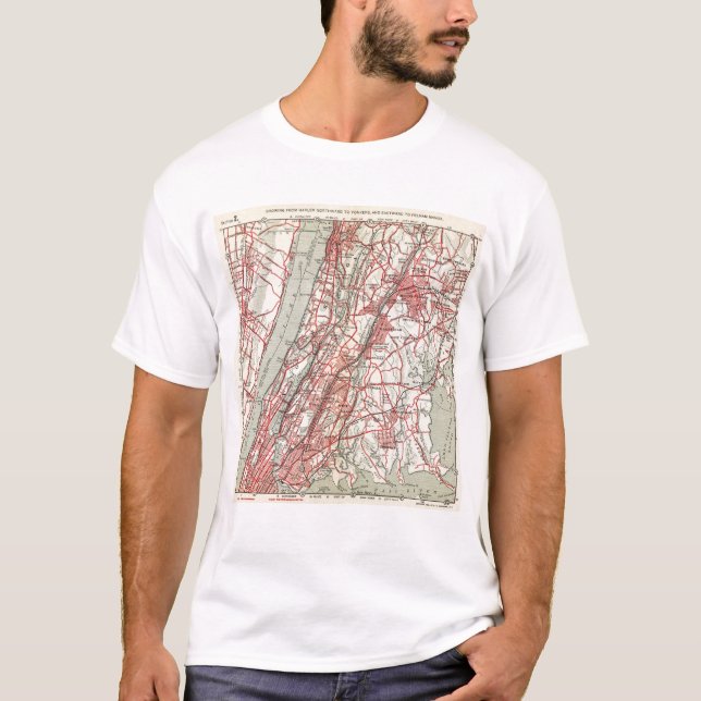 T-shirt Harlem, Yonkers, manoir de Pelham, New York (Devant)