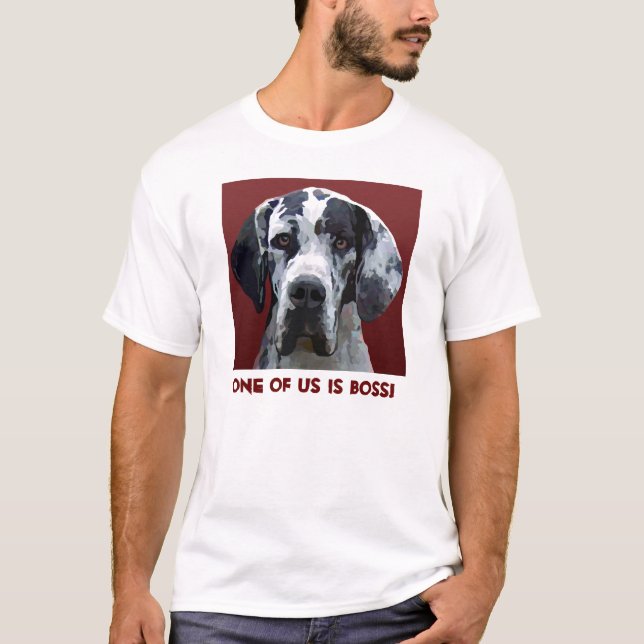T-shirt Harleqiuin great dane (Devant)