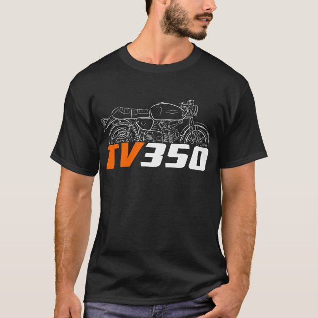 T-shirt Harley-Davidson TV 350 1972 (Devant)