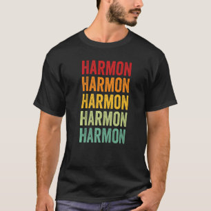 T-shirt Harmon County Oklahoma Rainbow Text