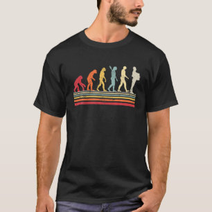 T-shirt Harmonica Player Évolution De Man Vintage Retro Wo