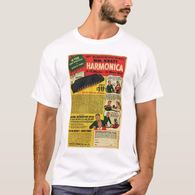 T-shirt Harmonicas de WM Kratt (Devant)