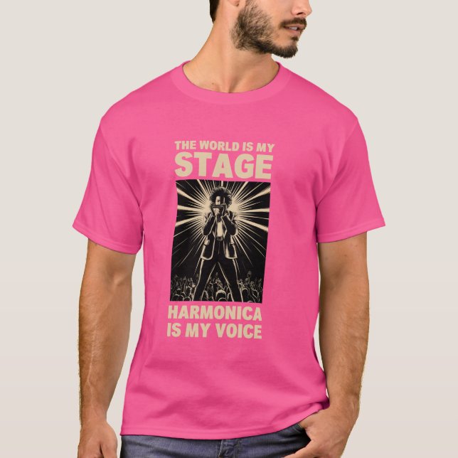 T-shirt Harmonicas Pour Débutant Bouche Orgue Joueur Harmo (Devant)