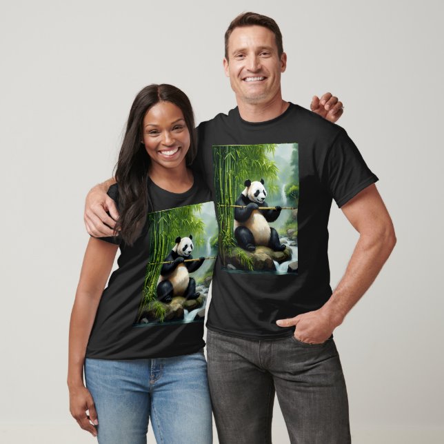 T-shirt Harmonie bambou : Guohua Panda (Unisexe)