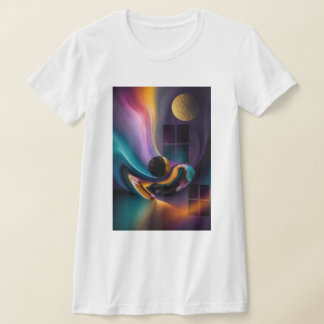 T-shirt Harmonie Céleste | Paysage de Rêves Abstraits