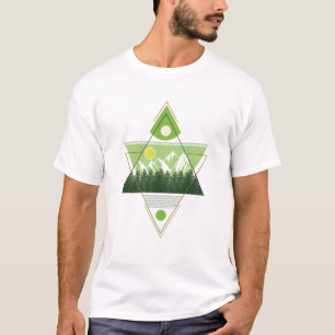 T-shirt Harmonie de la nature géométrique