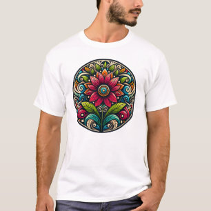 T-shirt Harmonie Florale Mandala – Symétrie Botanique Vibr