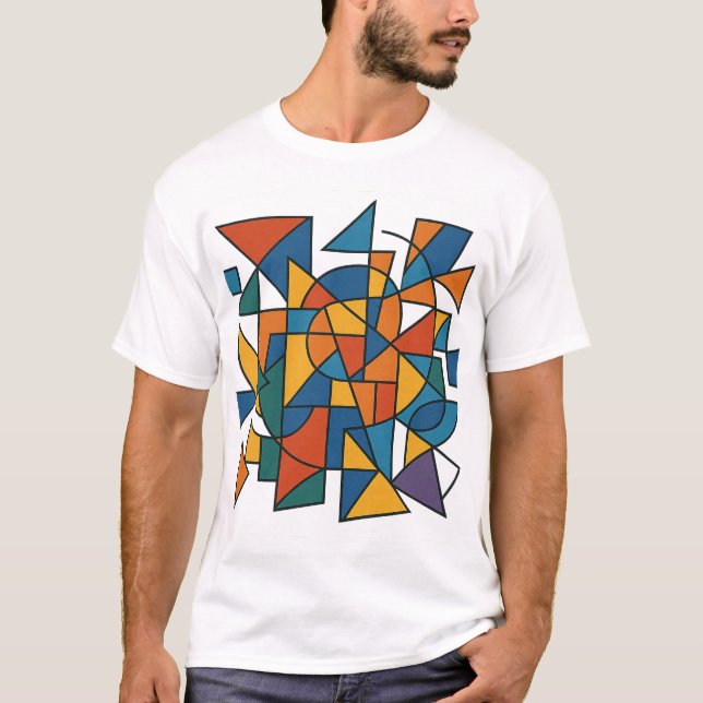 T-shirt Harmonie géométrique (Devant)