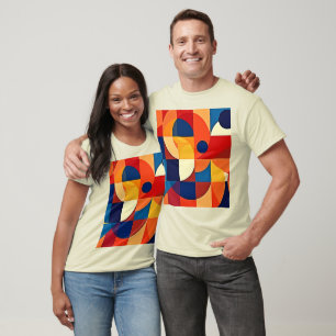 T-shirt Harmonie Géométrique : Conception Artistique