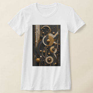 T-shirt Harmonie Géométrique en Micro Mosaïque 3D