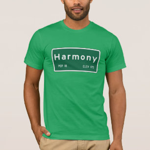 T-shirt Harmonie, marqueur de route, la Californie,