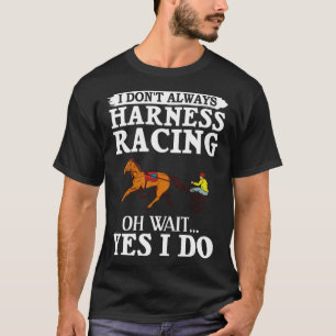 T-shirt Harnais Course Horse Course Course Course Racer Tr