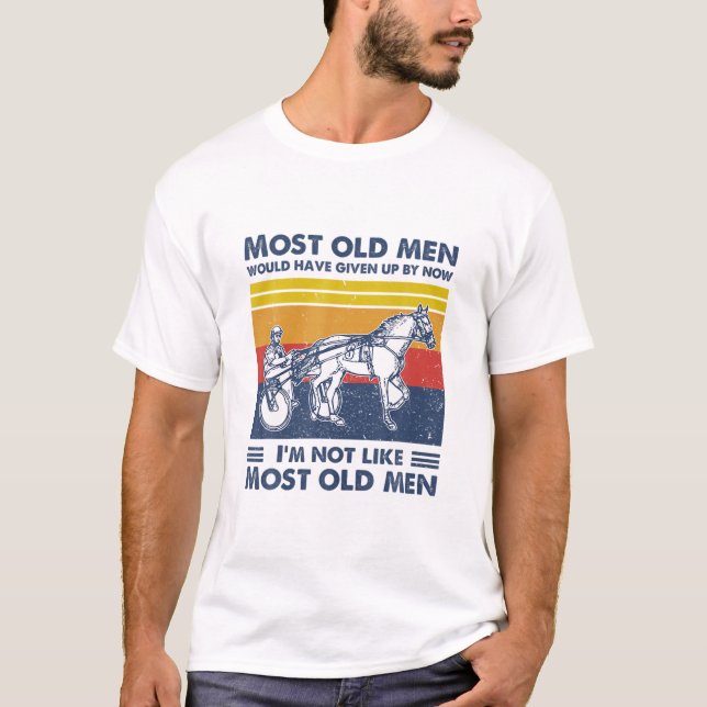 T-shirt Harnais Racing La Plupart Des Vieux Hommes Auraien (Devant)