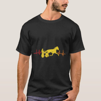 T-shirt Harnais Retro Racing Cheval Racing Harnais Trottin