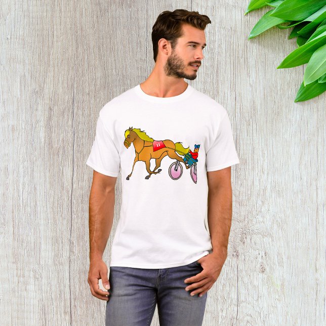 T-shirt Harness Racing Cheval et conducteur (Créateur téléchargé)