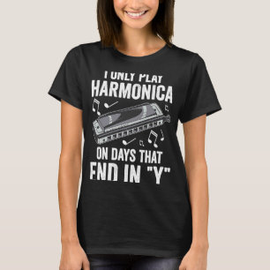 T-shirt Harp Joueur seulement Joue Harmonica