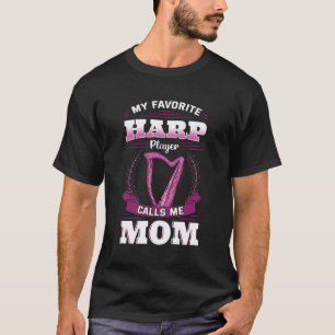 T-shirt Harp Player Maman Harpist Musicien Musique Lover M